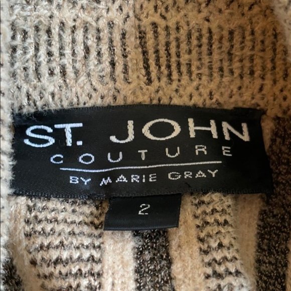 St. John Couture by Marie Gray skirt and jacket cardigan sweater Two Piece Set - Picture 3 of 10